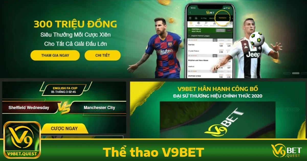 Thể thao v9bet 1 Tại sao nên chọn Thể thao V9BET?