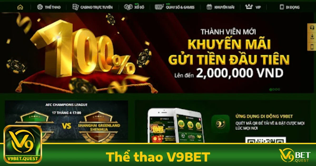 Thể thao v9bet 4 Ưu đãi hấp dẫn khi tham gia Thể thao V9BET