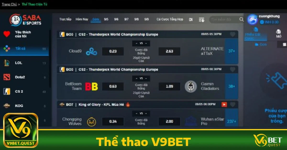 Thể thao v9bet 5 Hướng dẫn tham gia Thể thao V9BET