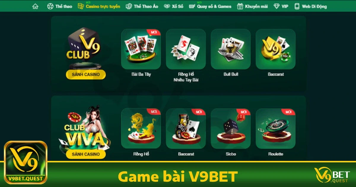 V9bet 26 Game Bài v9bet – Trải Nghiệm Cá Cược Độc Đáo